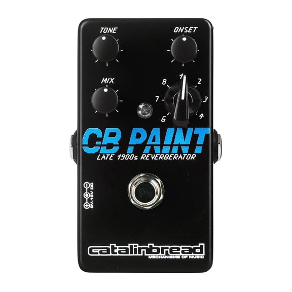 Catalinbread CB Paint Late 1900s Reverberator Guitar Effects Pedal with Gate/Reverse Modes, Mix, Tone, and Onset Controls