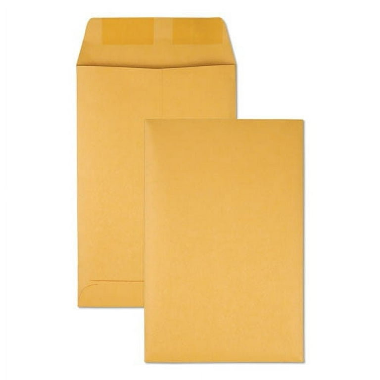 Catalog Envelope, 28 lb Bond Weight Kraft, #1 3/4, Square Flap, Gummed Closure, 6.5 x 9.5, Brown Kraft, 500/Box Catalog Envelope, 28 lb Bond Weight Kraft, #1 3/4, Square Flap, Gummed Closure, 6.5 x 9.5, Brown Kraft, 500/Box