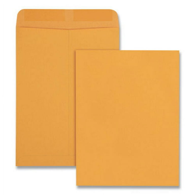 Catalog Envelope, 28 lb Bond Weight Kraft, #15 1/2, Square Flap, Gummed Closure, 12 x 15.5, Brown Kraft, 100/Box Catalog Envelope, 28 lb Bond Weight Kraft, #15 1/2, Square Flap, Gummed Closure, 12 x 15.5, Brown Kraft, 100/Box
