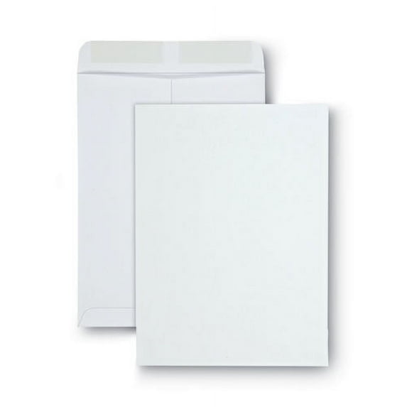 Catalog Envelope, 28 lb Bond Weight Paper, #10 1/2, Square Flap, Gummed Closure, 9 x 12, White, 100/ | Bundle of 10