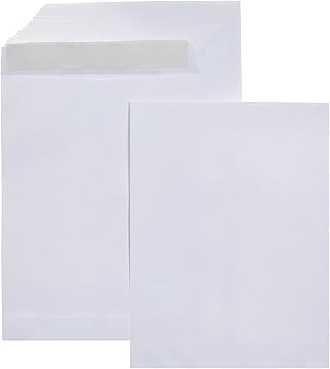 Catalog Mailing Envelopes, Self-Seal,10x13 Inches, Pack of 100, White