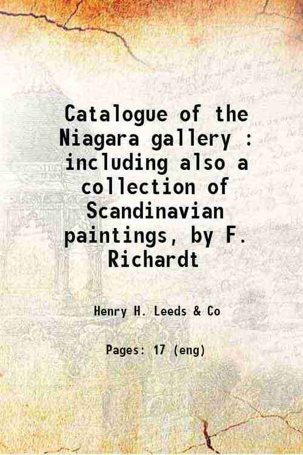 Catalogue of the Niagara gallery including also a collection of