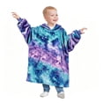 thumbnail image 1 of Catalonia Astrology Unicorn Wearable Blanket Hoodie for Kids, Fleece Snuggy Sweatshirt Pullover, 4-12 Years Boy Girl Gift, 28 × 24 inches, 1 of 6
