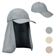 Catalonia Classic Safari Hats for Men, Wide Brim Mens Fishing Hat, Baseball Cap Foldable Neck Flap