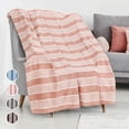 thumbnail image 1 of Catalonia Coral Fleece Throw Blanket for Couch, All Seasons Lightweight Soft Cozy Throws for Home Living Room Decoration, Pink, 50'' x 60''., 1 of 7