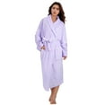 thumbnail image 1 of Catalonia Fleece Robe For Women with Side Pockets ,Lightweight Plush Warm Bathrobe, Fluffy Fuzzy Waffle Long Robes,Shower Spa Homewear , L , Purple, 1 of 7