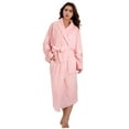 thumbnail image 1 of Catalonia Fleece Robe For Women with Side Pockets ,Lightweight Plush Warm Bathrobe, Fluffy Fuzzy Waffle Long Robes,Shower Spa Homewear , XL , Pink, 1 of 7