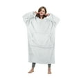 thumbnail image 1 of Catalonia Full Body Oversized Blanket Hoodie Sweatshirt, Extra Long Wearable Fleece Pullover, Gift for Adult Men Women Wife Girlfriend, 1 of 6