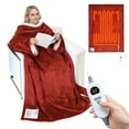 thumbnail image 1 of Catalonia Heated Blanket with Sleeves, Electric Snuggle Blanket for Women Men, Wearable Wired Heating Throw Blanket,Cold Gift, 1 of 7