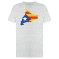 thumbnail image 1 of Catalonia Map With Flag T-Shirt Men -Image by Shutterstock, Male Small, 1 of 2