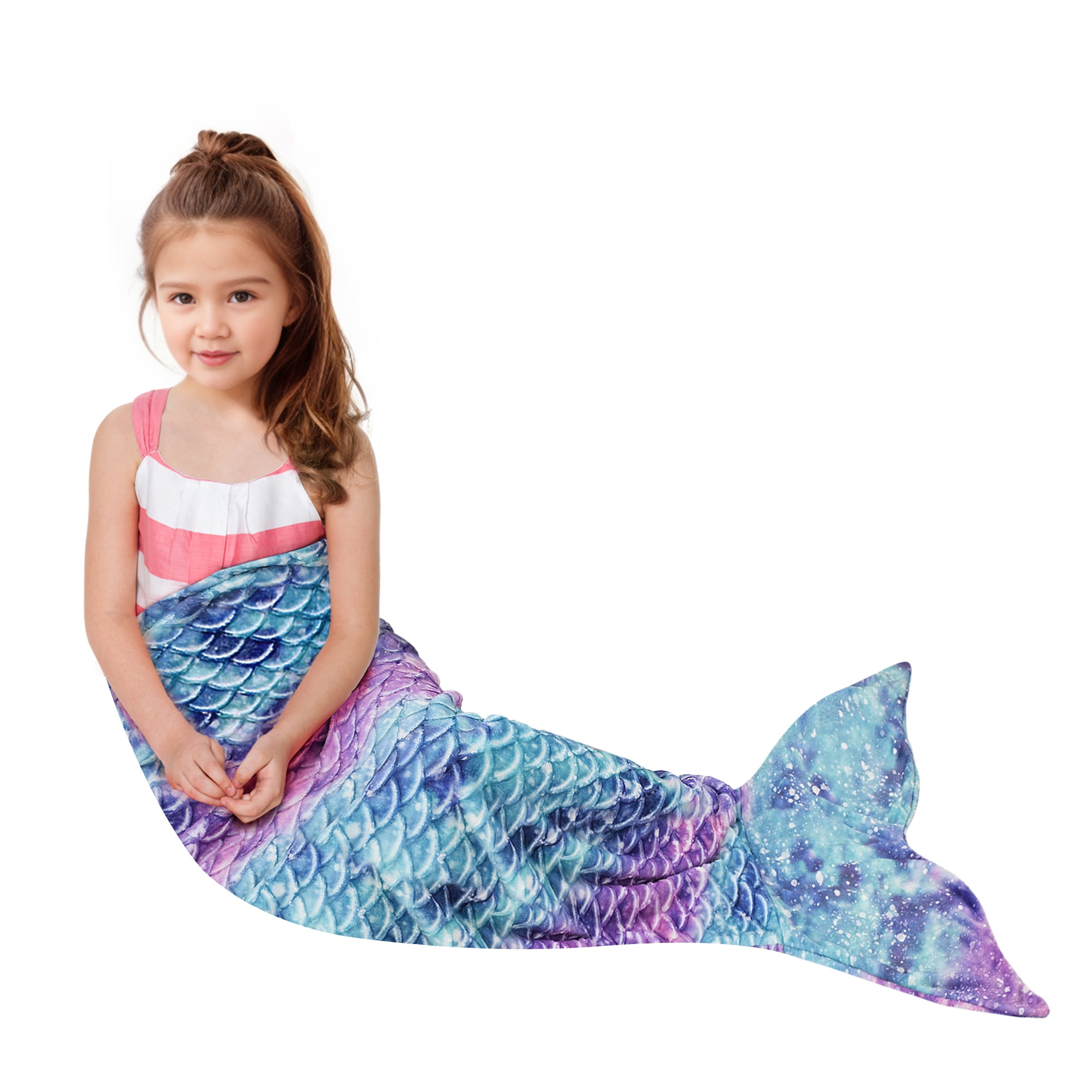 Catalonia Mermaid Tail Blanket,Fish Scales Pattern Sleeping Bag,Mermaid ...