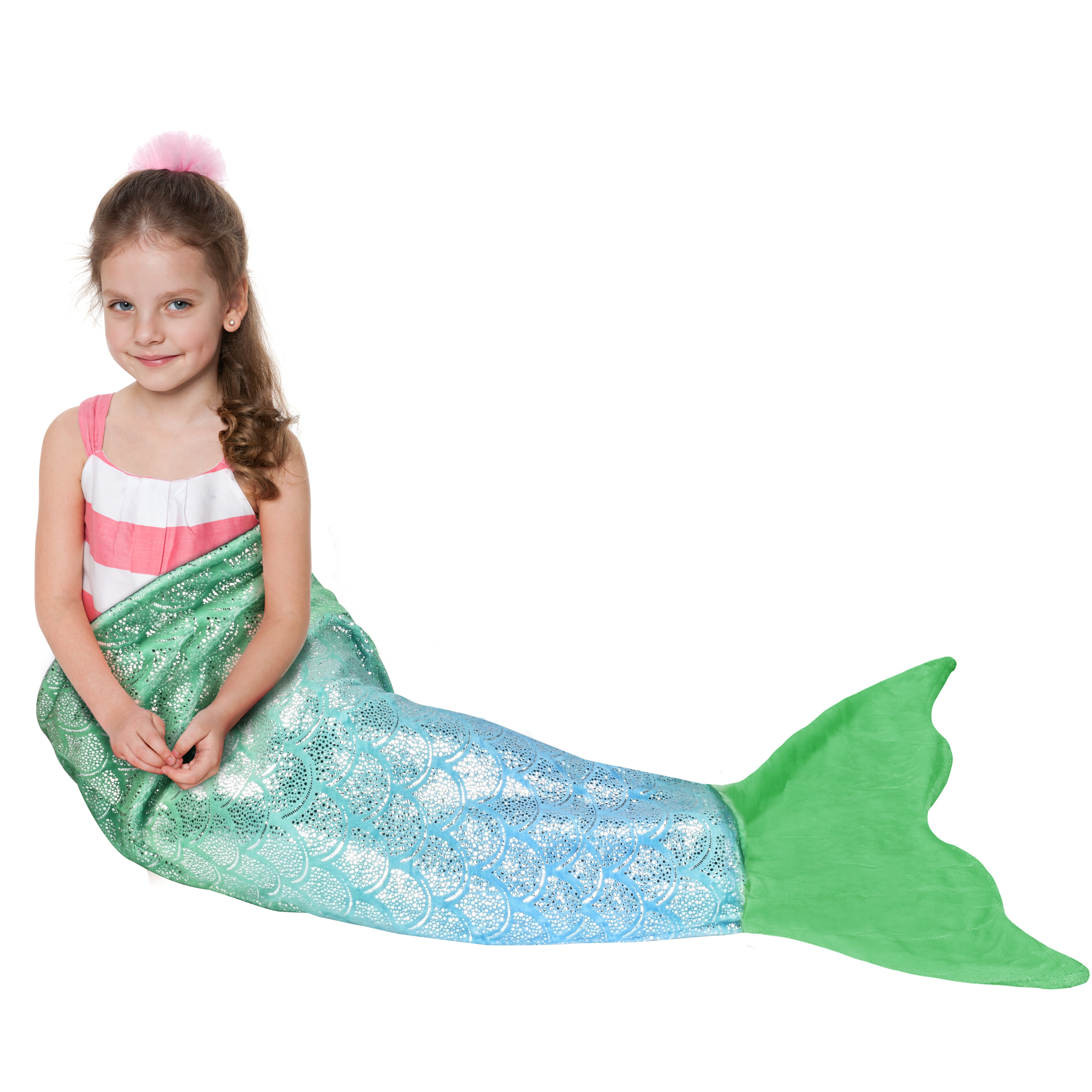 Catalonia Mermaid Tail Blanket,Toddler Kids Girls Fish Scales Pattern ...
