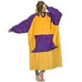 thumbnail image 1 of Catalonia Oversized Blanket Hoodie Sweatshirt, Fleece Pullover with Large Front Pocket, for Adults Men Women, Yellow/Purple, 1 of 7