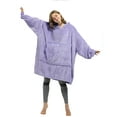 thumbnail image 1 of Catalonia Oversized Blanket Hoodie Sweatshirt, Lavender Wearable Fleece Pullover, Gift for Adults Men Women, 1 of 7