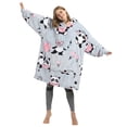 thumbnail image 1 of Catalonia Oversized Blanket Hoodie Sweatshirt, Wearable Fleece Pullover, Gift for Adults Men Women Wife Girlfriend, 1 of 7