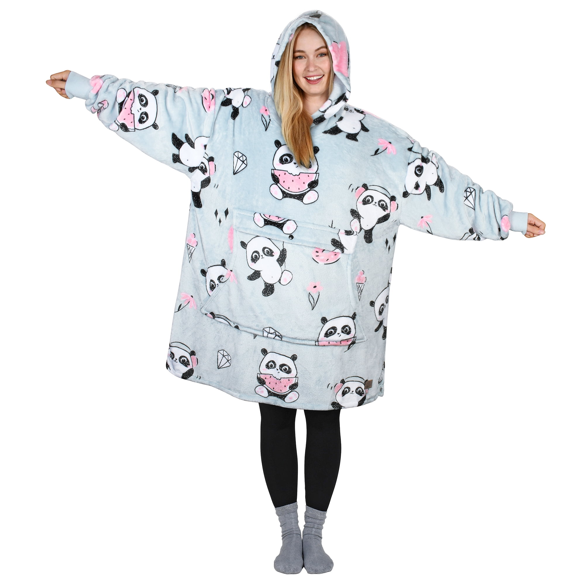 Catalonia Oversized Blanket Hoodie Sweatshirt, Wearable Fleece Pullover for Adult Men Women Teenagers Kids Wife Girlfriend