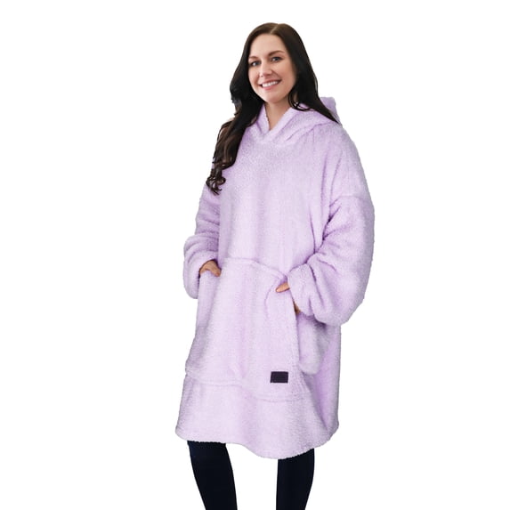 Catalonia Oversized Blanket Hoodie Sweatshirt, Wearable Lounging Fleece Pullover, Gift for Adults Women Men Kids Wife