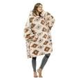 thumbnail image 1 of Catalonia Southwestern Aztec Oversized Wearable Blanket Hoodie Sweatshirt, Comfortable Sherpa Lounging Pullover for Adults, Gift for Her, 1 of 7