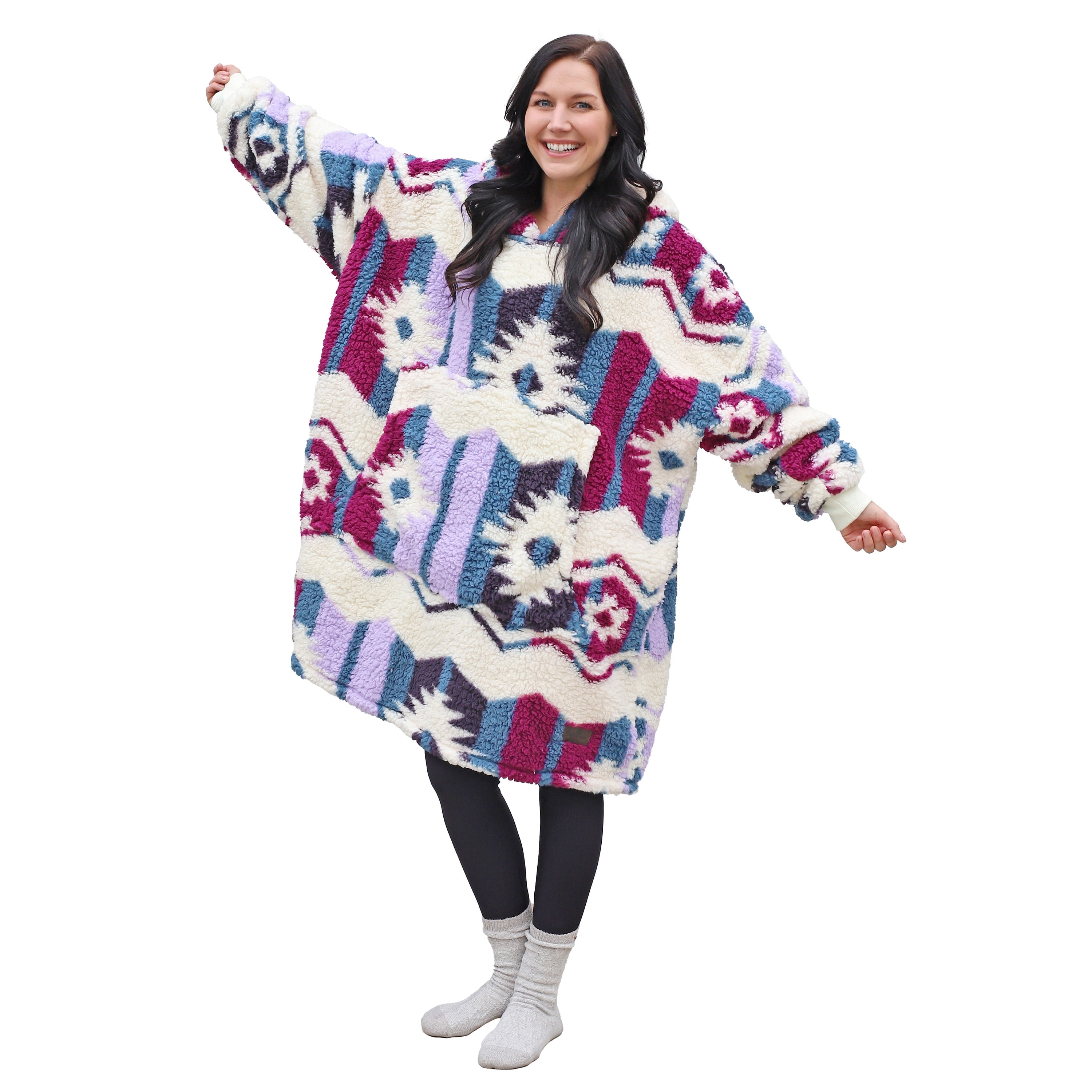 Catalonia Oversized Hoodie Blanket Sweatshirt, Super Soft Warm