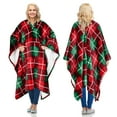 thumbnail image 1 of Catalonia Sherpa Wearable Throws Blanket Poncho for Adult Women Men, 1 of 7