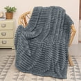 thumbnail image 1 of Catalonia Throw Blankets for Beds, Couches, Super Soft Fuzzy Plush Fleece Blankets for Adults and Kids, Machine Washable, 50"" X 60"", Grey, 1 of 7