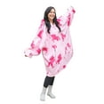 thumbnail image 1 of Catalonia Unicorn Print Oversized Hoodie Blanket Sweatshirt,Wearable Sherpa Giant Pullover for Adults Men Women Teenagers Gift, Pink, 1 of 7