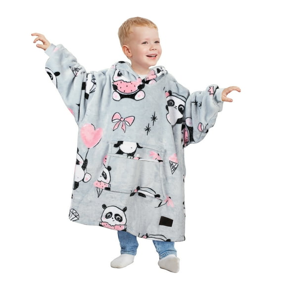 Catalonia Wearable Blanket Hoodie for Kids Oversized Sweatshirt Blanket With Pocket 6-10 Year Old Girl & Boy Cute Hoodies Gift