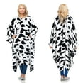 thumbnail image 1 of Catalonia Wearable Blanket Poncho for Adult Women and Men, Wrap Fleece Blanket Cape with Pocket, Warm, Soft, Cozy, Snuggly Plush Blanket, No Sleeves, All-Season, Cow, 1 of 8