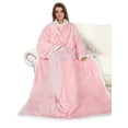 thumbnail image 1 of Catalonia Wearable TV Blanket with Sleeves Arms Warm Micro Plush Sherpa Fleece for Adult Large Wrap Throw Robe 72 x 55”, 1 of 7
