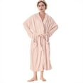 thumbnail image 1 of Catalonia Womens Chenille Fleece Robe Blanket, Long Dressing Gown Bathrobe with Two Convenient Pockets and Belted Housecoat Sleepwear for Ladies, Machine Washable, Large,Pink, 1 of 7