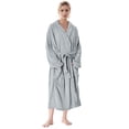 thumbnail image 1 of Catalonia Womens Chenille Fleece Robe Blanket, Long Dressing Gown Bathrobe with Two Convenient Pockets and Belted Housecoat Sleepwear for Ladies, Machine Washable, Medium,GRAY, 1 of 7