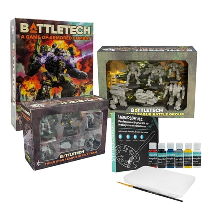 Catalyst Game Labs: BattleTech A Game of Armored, Third Star League Battle Group and Strike Team Bundle with Paint Set (4 Items)