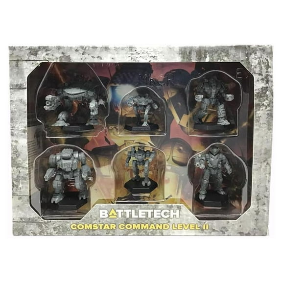 Catalyst Game Labs BattleTech ComStar Command Level II Miniature Force Pack with King Crab, Highlander, Black Knight, Exterminator, Sentinel, and Mercury Miniatures