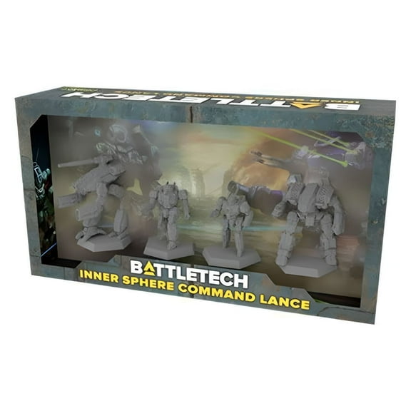 Catalyst Game Labs BattleTech Inner Sphere Command Lance Miniature Force Pack Game with Marauder, Archer, Valkyrie, and Stinger Miniatures