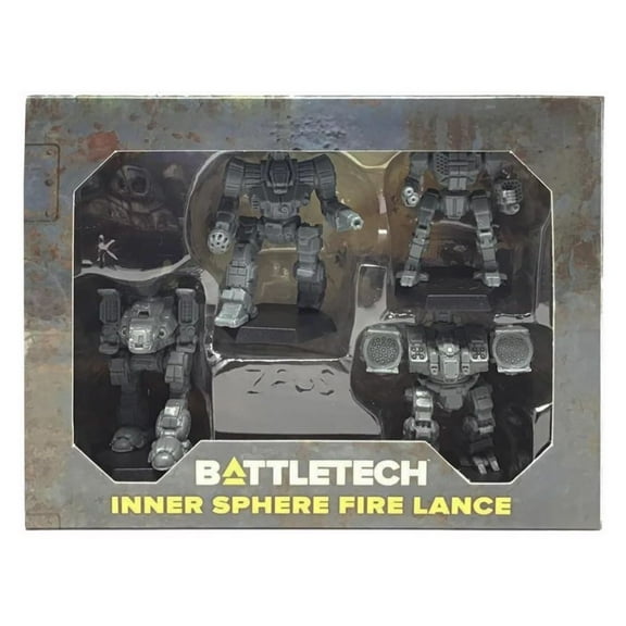 Catalyst Game Labs BattleTech Inner Sphere Fire Lance Miniature Force Pack Game with Longbow, Stalker, Zeus, and Trebuchet Miniatures