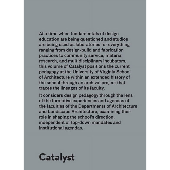 Catalyst: Lineages and Trajectories, (Paperback)