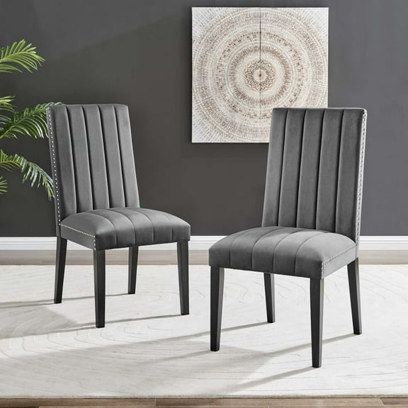 Catalyst Performance Velvet Dining Side Chairs - Set of 2-EEI-5081