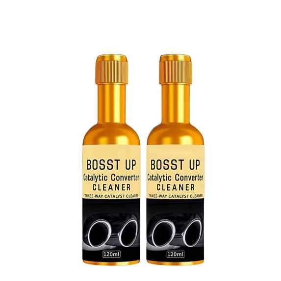 Catalytic Cleaner, Boost up Catalytic System Cleaner, Fuel & Exhaust System Cleaner, Catalytic Converter Cleaning Solution, Engine Carbon Cleaner for Performance Optimization(120ml, 2PCS)