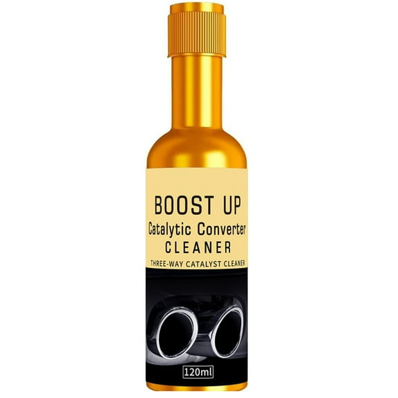 Catalytic Converter Cleaner 120ml, Boost Up Formula for Three-Way Catalyst, Deep Cleaning Solution for Engines, Emissions System Restorer