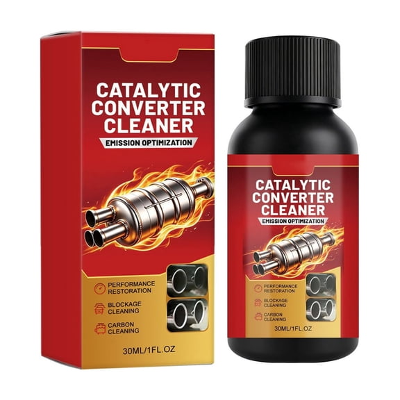 Catalytic Converter Cleaner Cleans Sensor, Exhaust System | Fuel Additive for Gas Engines, 1 fl oz