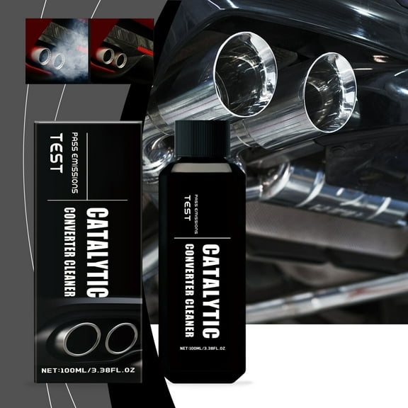 Catalytic Converter Cleaner, Exhaust System Cleaner Fuel Additive, Cleans Oxygen Sensors, Reduces Emissions, Improves Fuel Economy, 100ml