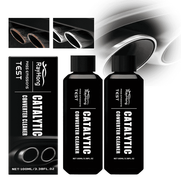 Catalytic Converter Cleaner - Fuel, Exhaust & Emissions System Cleaner, Automotive Additive, Automotive Catalytic Converter Restorer, 100ML/3.38FL.OZ, 2 Pack
