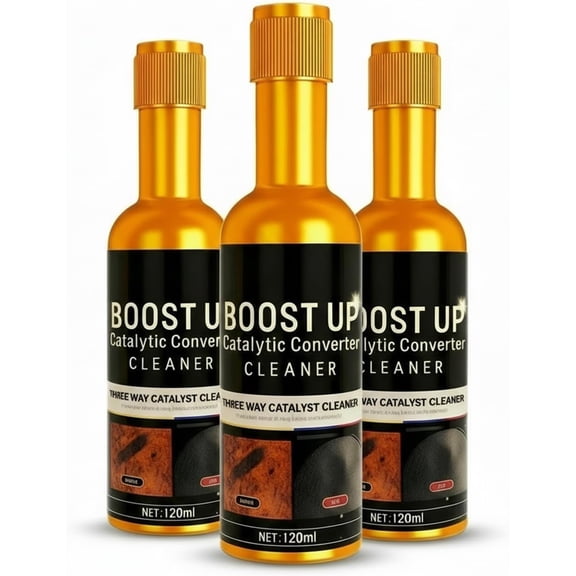 Catalytic Converter Cleaner Fuel System Additive for Gas Diesel Vehicles, 3 Pack 120ml