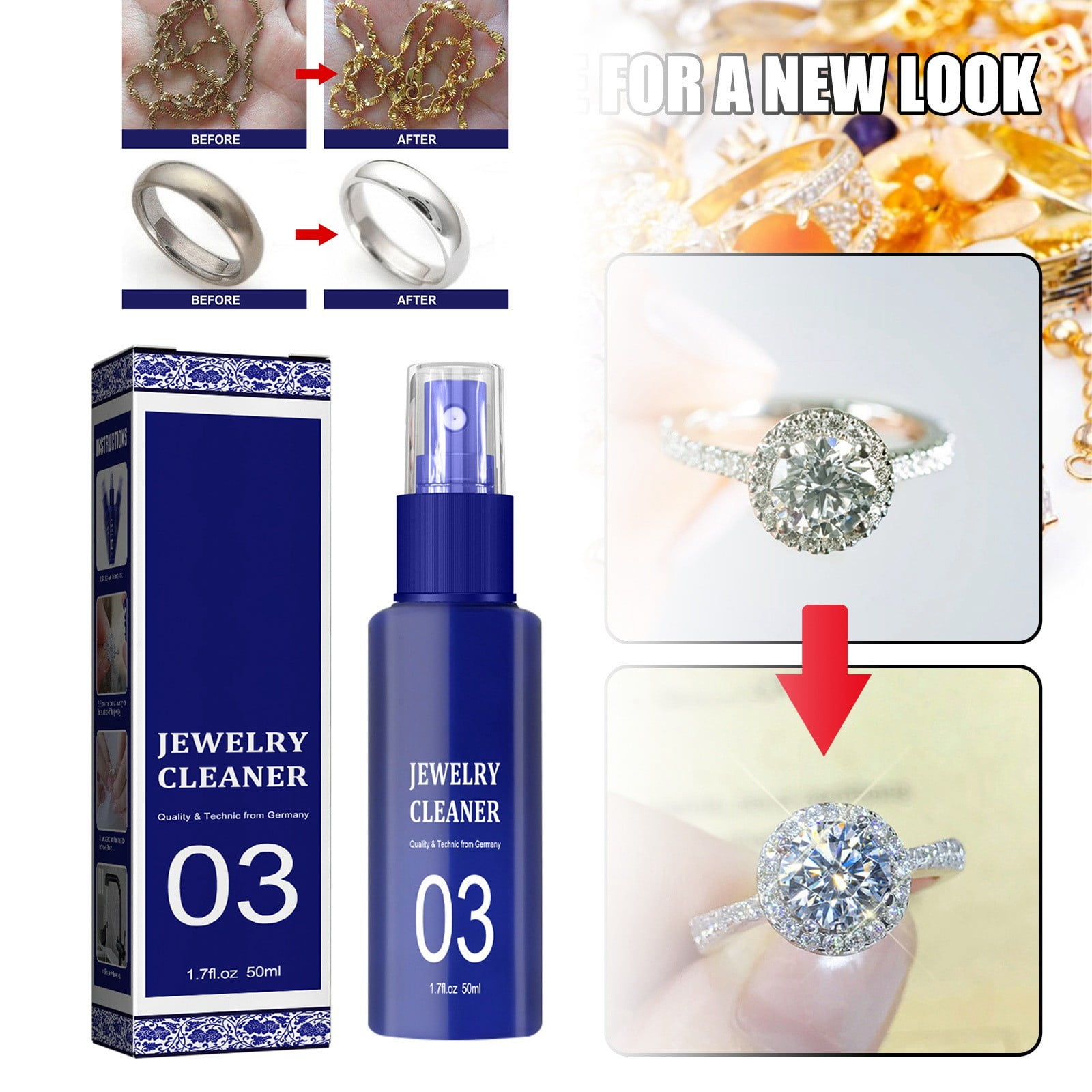 Catalytic Converter Cleaner Jewelry And Jewelry Cleaning Agent Diamond Ring Necklace Gold