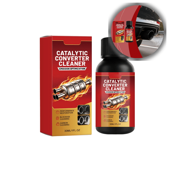 Catalytic Converter Cleaner Kit Vehicle Engine Performance Boost & Emissions Improvement Solution for Smooth Operation, Easy Application