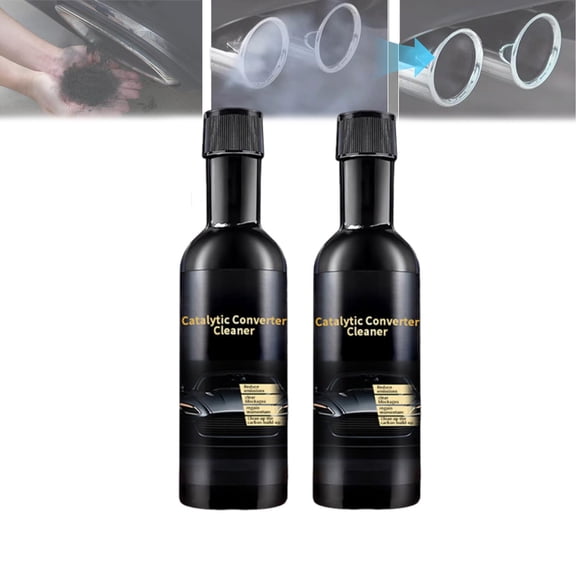 Catalytic Converter Cleaner – Less Carbon, Exhaust System Pipe Carbon Removal Cleaner Treatment Additive Oil,Better MPG & Smoother Engine