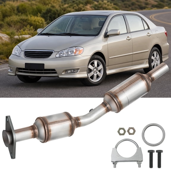 Catalytic Converter Direct-Fit Replacement for 2003-2008 Toyota Corolla 1.8L, Toyota Matrix 1.8L and Pontiac Vibe 1.8L