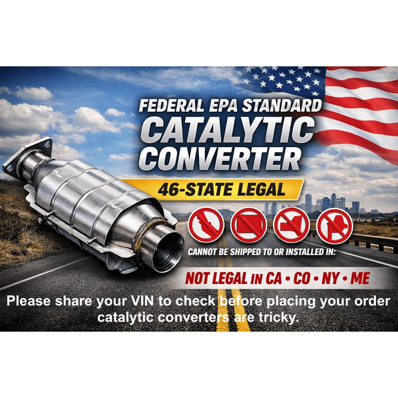 Catalytic Converter Front Driver Left Side Powdercoated silver LH Hand