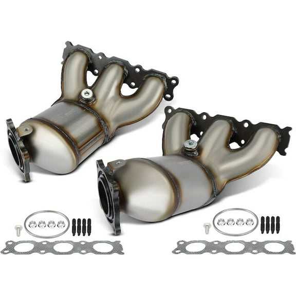 Catalytic Converter Set 2 - Compatible with 2008 - 2012 Land Rover LR2 3.2L 6-Cylinder 2009 2010 2011