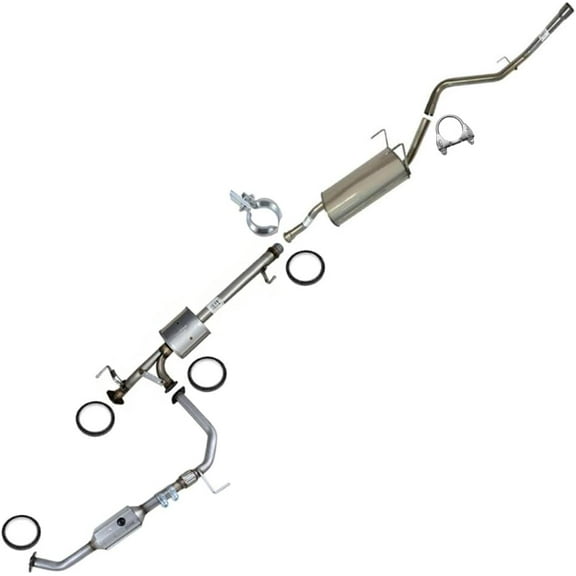 Northeastern Exhaust Stainless Steel Catalytic, Resonator & Muffler Exhaust System Kit Fits 20052006 Toyota Tundra 4.7L Pickup Truck  Direct Fit with EPA-Approved